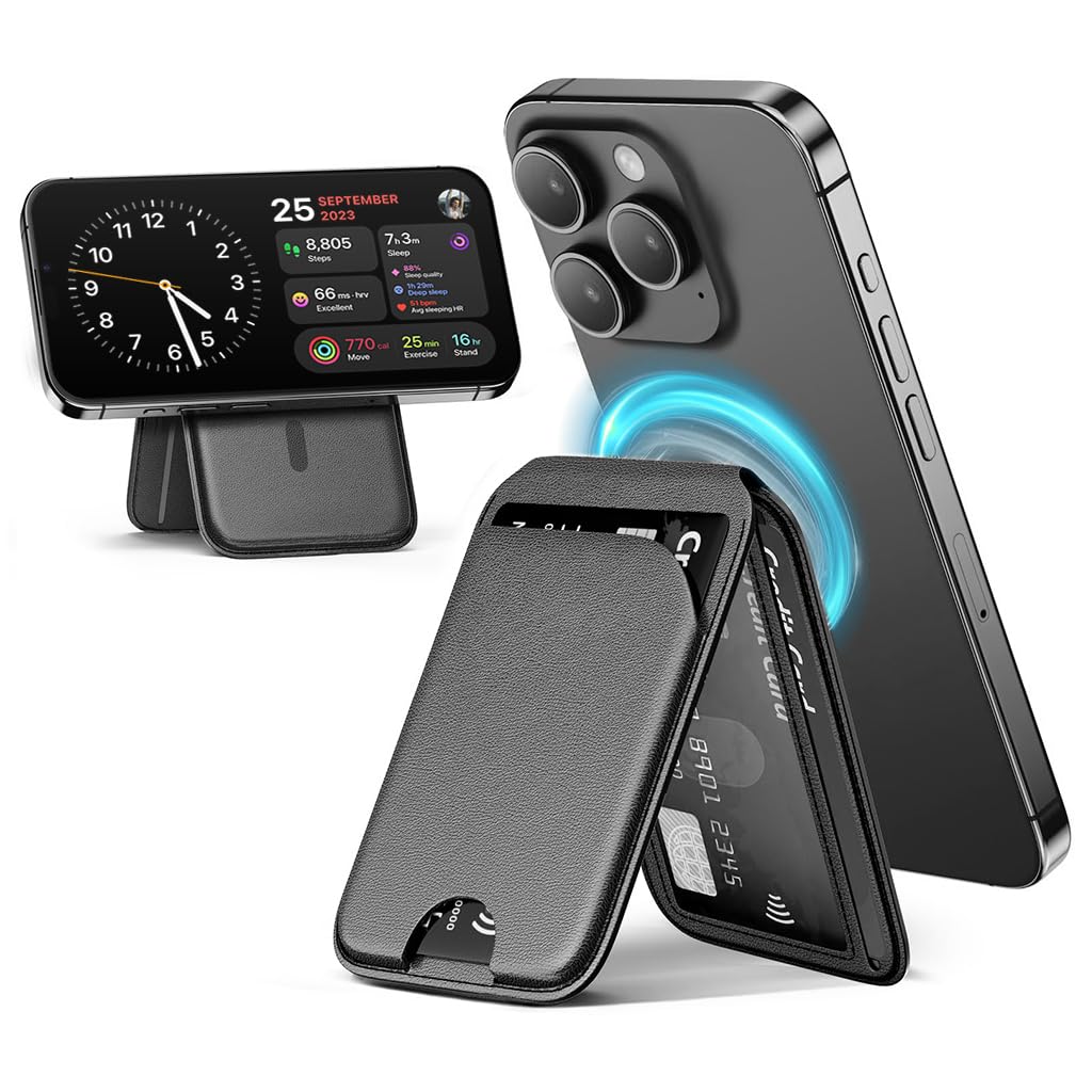 ZORBES Mag-Safe Wallet Wallet for iPhone Lightweight Phone Wallet Stand Adjustable Leather Card Holder for iPhone ZORBES Mag-Safe Wallet Wallet for iPhone Lightweight Phone Wallet Stand Adjustable Leather Card Holder for iPhone